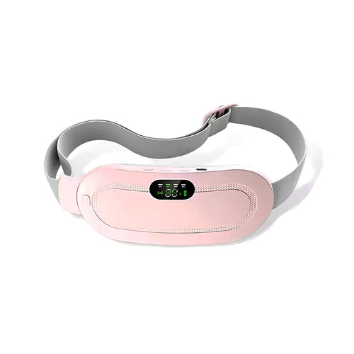 Cinturón Térmico para Cólicos Menstruales, Calor + Vibración Portátil y Recargable