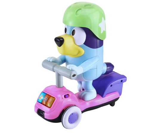 VTech Moto Scooter de Bluey, Patinete Interactivo Educativo, Versión audio ESPAÑOL