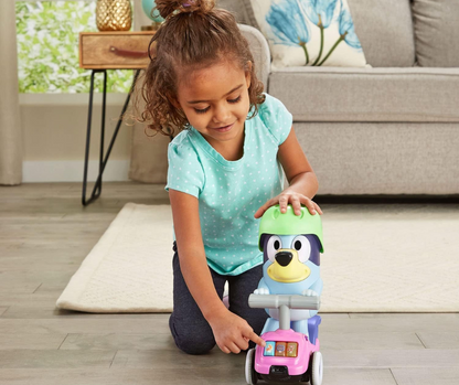 VTech Moto Scooter de Bluey, Patinete Interactivo Educativo, Versión audio ESPAÑOL