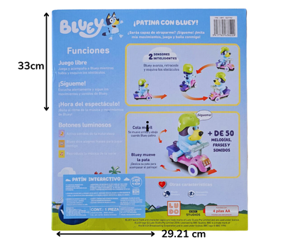 VTech Moto Scooter de Bluey, Patinete Interactivo Educativo, Versión audio ESPAÑOL